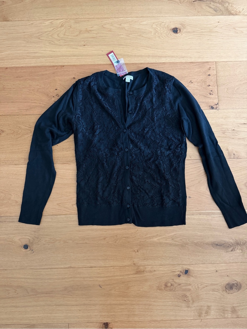 Black Lace Front Women’s Cardigan Sweater’s